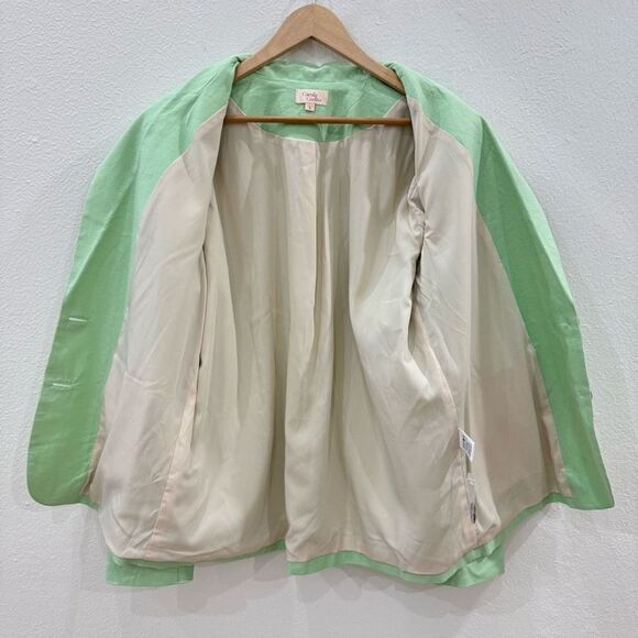 NWT Camila Coelho Revolve Adah Blazer Jacket Soft Mint Blue Women's Large - Picture 9 of 14